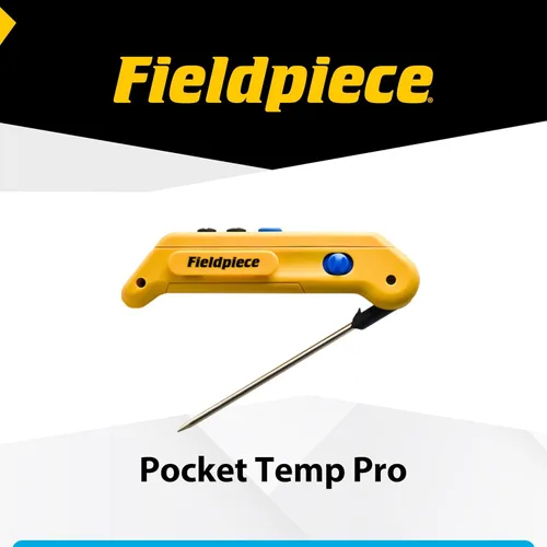 Vista 6 de Fieldpiece SPK2 termómetro plegable de bolsillo en canal con control Max/Min y sonda de acero inoxidable