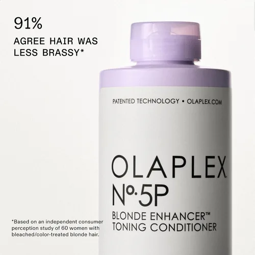 Vista 2 de Olaplex Nº.5P Blonde Enhancer Purple Toning Conditioner: Neutralizes Brassiness & Strengthen Repairs Damages & Hydrates Hair For Coily, Curly