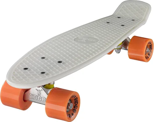 Vista 4 de Ridge Skateboard 55 cm Mini Cruiser Retro Stil in M Rollen Komplett U Fertig Montiert