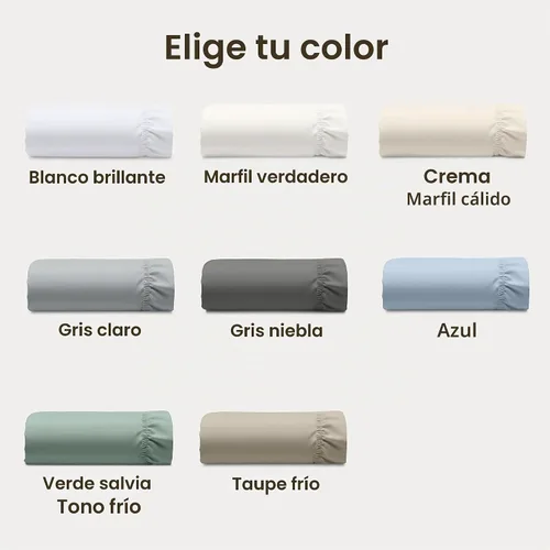 Vista 8 de California Design Den - Sábana bajera ajustable de algodón de 600 hilos, con bolsillo profundo elástico 01 - Blanco brillante
