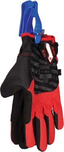 Vista 3 de Ergodyne Squids 3405 - Pinza para guantes con clip para cinturón, paquete de 6, color azul