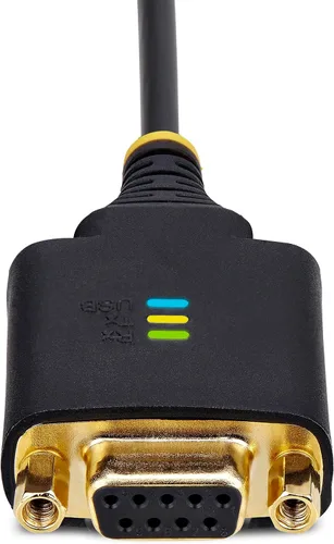 Vista 5 de StarTech Cable adaptador serie USB a módem nulo de 1 pie (1P1FFCN-USB-SERIAL)