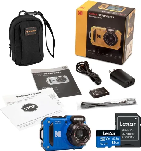 Vista 5 de KODAK PIXPRO WPZ2 - Cámara digital WiFi resistente a prueba de golpes a prueba de polvo 16MP 4X Zoom óptico 1080P Full HD Video Vlogging Cámara LCD