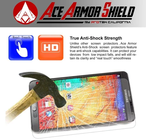 Vista 2 de ACE Armadura resistente de roturas de escudo protector de visualización para la LEMFO Reloj Inteligente Bluetooth UU SmartWatch/Grado Militar/Alta