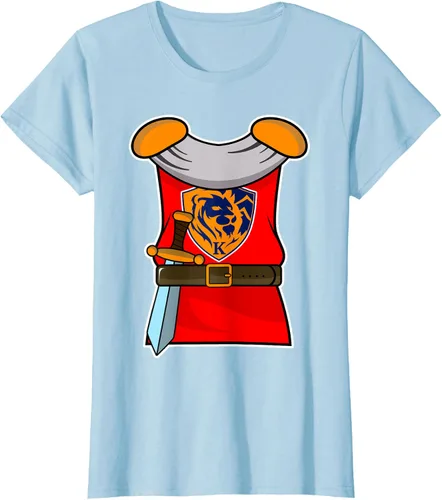 Vista 17 de Disfraz medieval de caballero de Halloween para adultos y niños, Negro, S