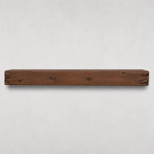 Vista 17 de URBANDI Repisa de chimenea, envejecida, rústica, flotante, moderna, madera real. (48 pulgadas de largo x 6 pulgadas de alto x 8 pulgadas, marrón)