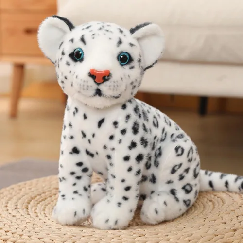 Vista 7 de NatureMan Juguete de peluche de guepardo de 9 pulgadas, lindo y realista juguete de peluche de guepardo, regalos para niños y niñas (marrón)