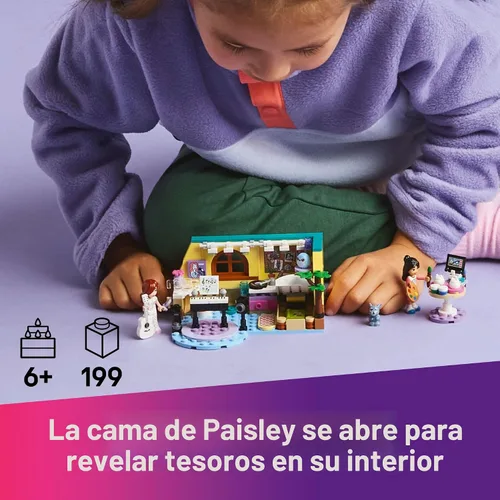 Vista 2 de LEGO Friends Paisley - Juguete de construcción de habitación, juego de simulación para niños, niñas y niños, a partir de 6 años, con 2 minidolls