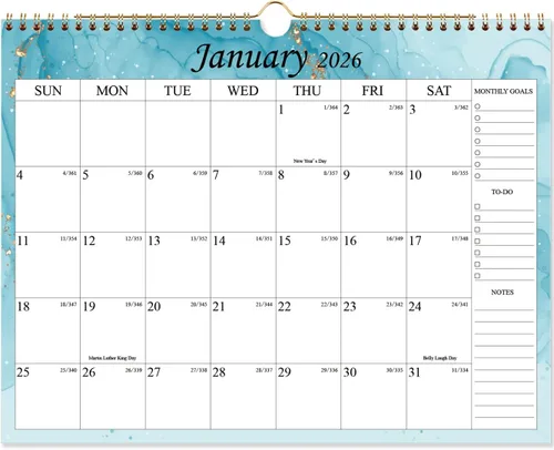 Vista 9 de Calendario 2026 - Calendario de pared de 12 meses 2026 de enero de 2026 a diciembre de 2026, 8.5'' x 11'' Calendario de Pared 2026 con días festivos
