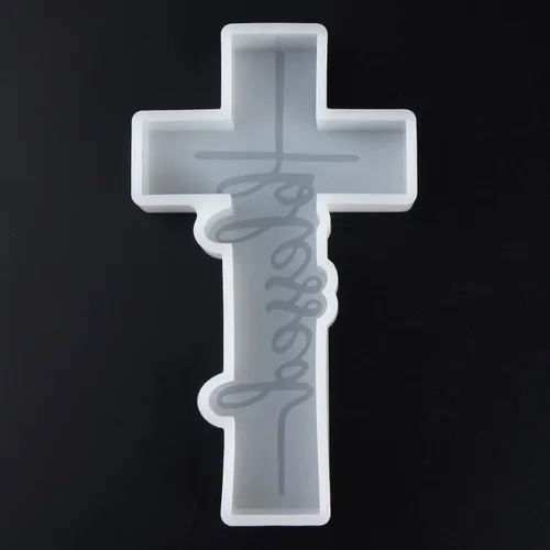 Vista 6 de SOBEIT Blessing Cross - Molde de freshie para coche, molde de freshie de fe religiosa, molde de resina de silicona para hacer freshie perlas