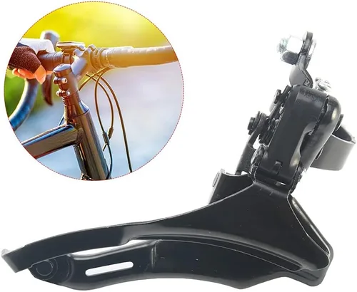 Vista 3 de Tookie Desviador delantero de bicicleta, desviador universal de bicicleta, cambiador de velocidad de acero TZ 30 Accesorios de repuesto