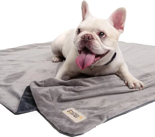 Vista 2 de Friends Forever Manta duradera para proteger el sofá, manta reversible de dos tonos, resistente al pelo de las mascotas, para perros, gatos, cama