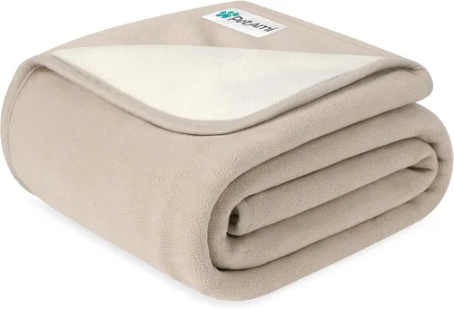 Vista 13 de PetAmi Manta Impermeable para Mascotas Cama para Perros Funda de Sofá para Muebles, Reversible Lavable Forro Polar Suave