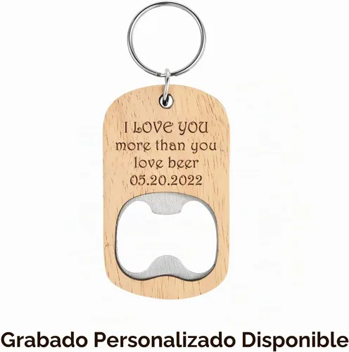 Vista 3 de 10 llaveros de madera en blanco, abridor de botellas de madera, grabado láser a granel, llavero de madera sin terminar, llavero para recuerdos