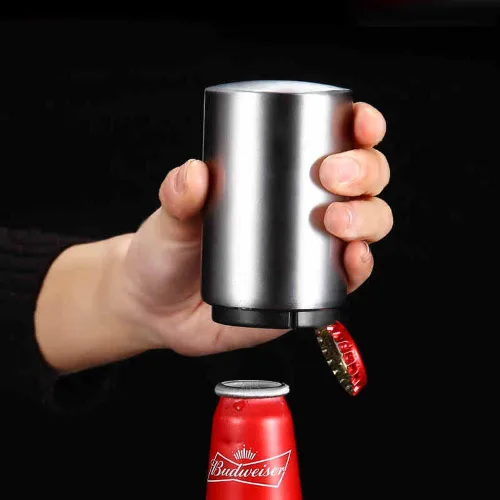 Vista 4 de Abrebotellas de cerveza Anbers con tapa magnética de acero inoxidable, 6