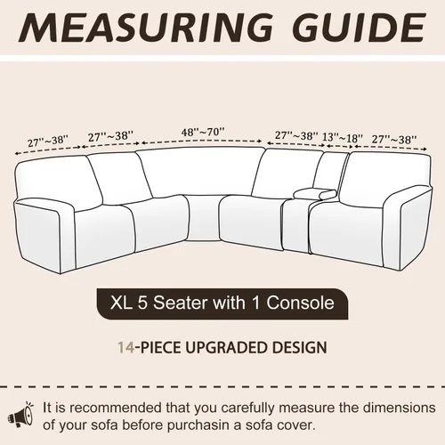 Vista 89 de Arfntevss Fundas de sofá seccional reclinable de terciopelo, Funda de sofá seccional de esquina para sofá reclinable, Funda elástica suave