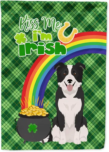 Vista 82 de Caroline's Treasures WDK4731GF - Bandera decorativa para jardín del día de San Patricio, color negro y tostado, Airedale Terrier, para jardín