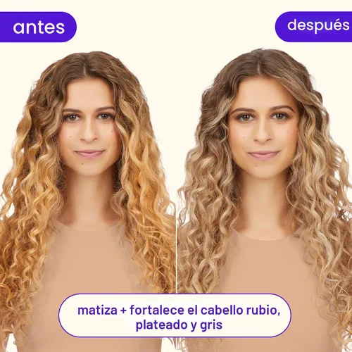 Vista 3 de amika bust your brass cool blonde strength repair shampoo