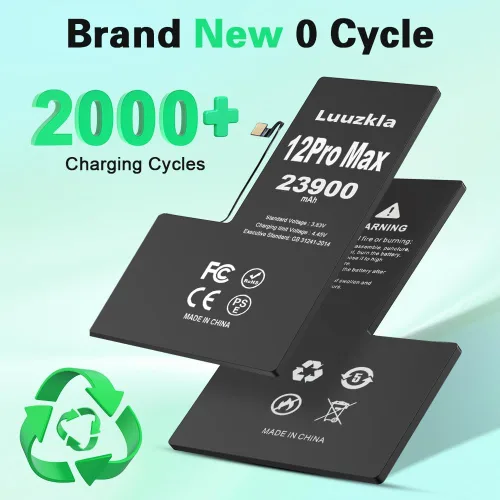 Vista 5 de 23900mAh (New Upgrade) Battery Compatible with iPhone 12 Pro Max, Super Capacity Battery Replacement Compatible with iPhone 12 Pro Max, with Full