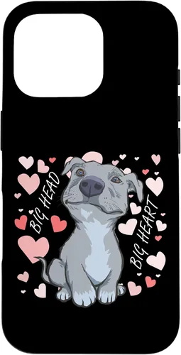 Vista 19 de iPhone 11 Pro Max Big Heart Pitbull Pibble Mom - Estuche de regalo