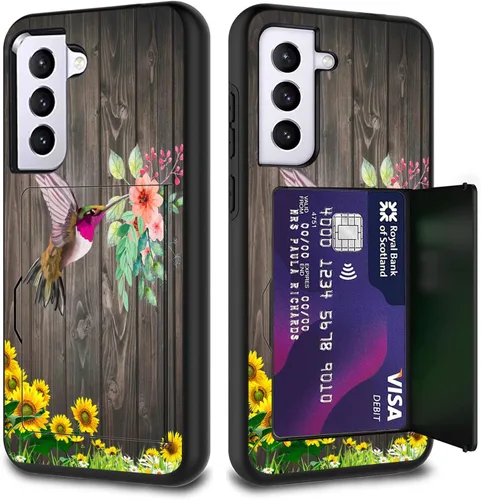 Vista 132 de Funda híbrida de doble capa con función atril para Samsung Galaxy A16 5G de 6.9 pulgadas, diseño de vaca con bandera estadounidense