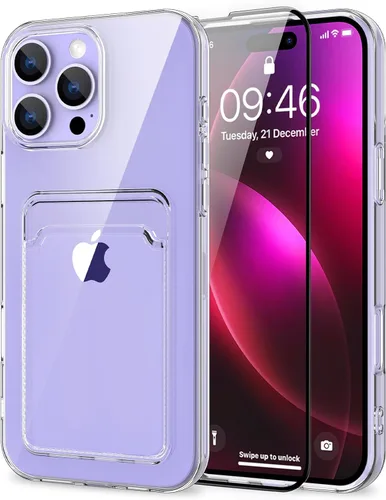 Vista 21 de MZELQ Compatible con iPhone 11 Funda TPU Soporte para Tarjetas Cubierta de Billetera, Protección de Cámara + Protector de Pantalla Funda Suave