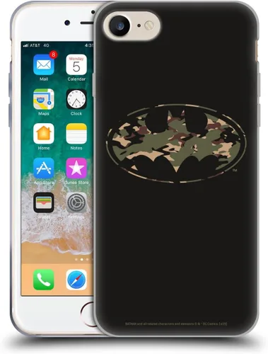 Vista 414 de Head Case Designs Funda de gel con licencia oficial de Batman DC Comics Bat Signal Logos [protección de grado militar] compatible con Apple iPhone 7