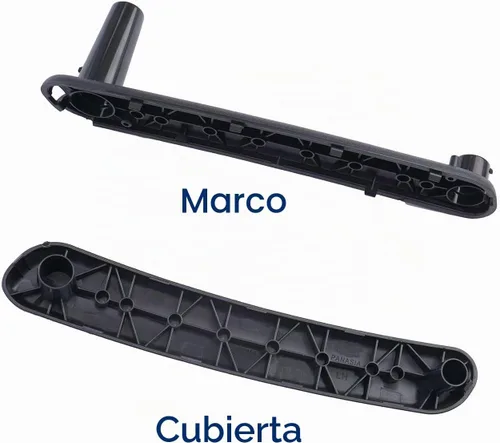 Vista 7 de par de manijas interiores para puerta para Mitsubishi Eclipse 2006 2007 2008 2009 2010 2011 2012, reemplaza 7221A069HA 7221A070HA, negro