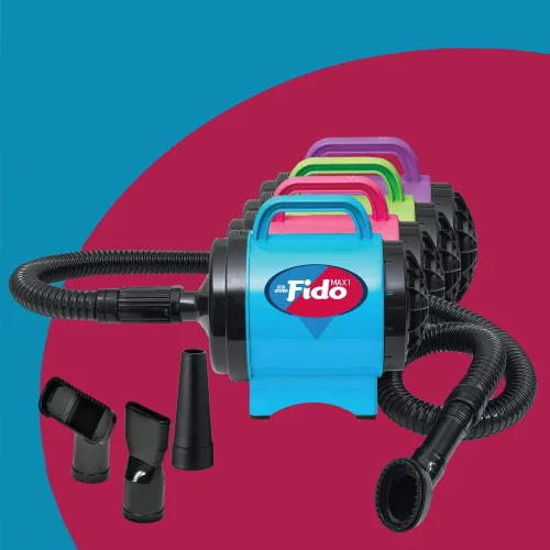 Vista 2 de Secadora de pelo de perro Fido Max 1 de B-Air - Cesar Millan Premier Grooming Collection, Hot Pink