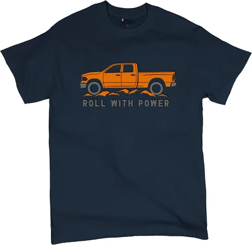 Vista 149 de Tee Hunt Camisetas gráficas y camisetas sin mangas para hombre Roll with Power Pickup Truck