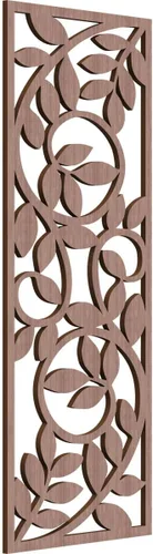Vista 120 de 9 3/8"W x 24 3/8"H x 1/4"T Utica Decorativo Fretwork Madera Paneles de Pared, Abedul