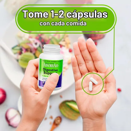 Vista 8 de Nature's Sources AbsorbAid - Soporte digestivo - 90 Vcaps