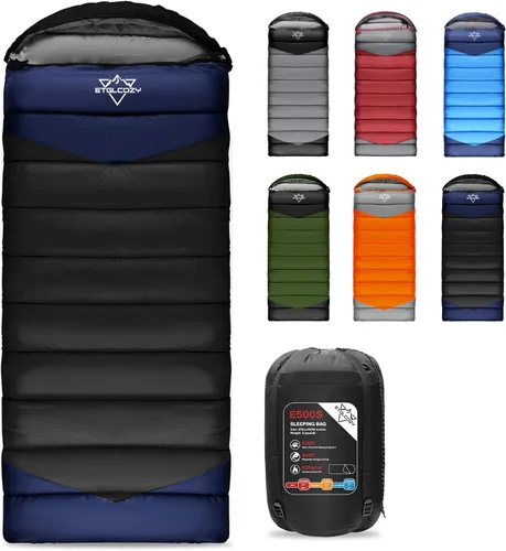 Vista 19 de Lightweight 3-Season Sleeping Bag for Adults/Kids Camping, Compact w/Compression Sack, Waterproof Ripstop, Portable for Backpacking Hiking Travel