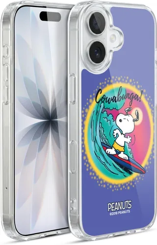 Vista 65 de Head Case Designs Funda de gel con licencia oficial de Peanuts Beach Surf Snoopy Boardwalk Airbrush [protección de grado militar] compatible