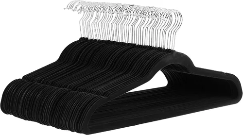 Vista 14 de Amazon Basics - Ganchos finos de terciopelo antideslizantes para trajes, paquete de 30, color negro