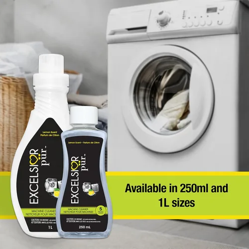 Vista 4 de Excelsior Pür System - Líquido limpiador para lavadora con enzimas, 8.5 fl oz (5 usos), HE y estándar, limpieza profunda de tambor y sellado