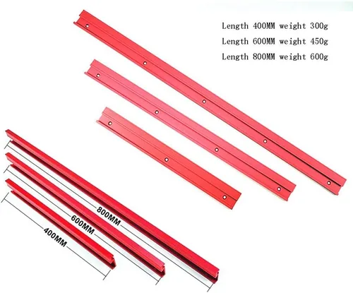 Vista 6 de Laecabv T-Track T-Slot - Guia de inglete de aleación de aluminio T para guías de guías de guías para sierra de mesa, enrutador, tabla de carpintería