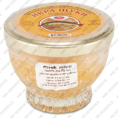Vista 6 de Pike Caviar Premium 16 oz – Sabor fresco, cosechado éticamente, embalaje de lujo, delicia culinaria, caviar gourmet recién sellado, caviar criado
