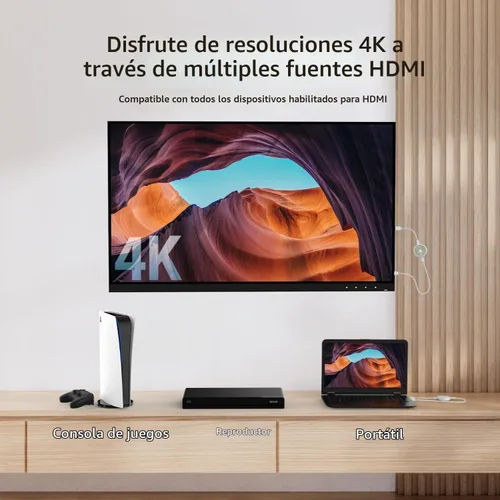 Vista 4 de j5create ScreenCast - Transmisor y receptor HDMI inalámbrico 4K, extensor HDMI inalámbrico, compatible con 4K30Hz / 1080p60Hz, 2.4/5GHz, desde