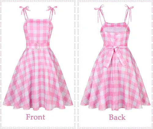 Vista 3 de Disfraz de película para mujer, disfraz de Halloween, muñeca de princesa, fiesta de cosplay con accesorios