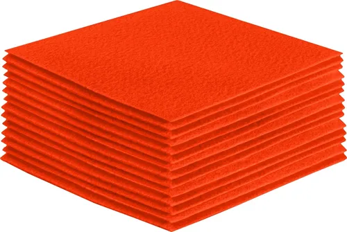 Vista 157 de FabricLA Hojas de fieltro acrílico para manualidades, cuadrados de fieltro precortados suaves de 4 x 4 pulgadas (3.9 in x 3.9 in), utiliza hojas