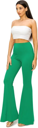 Vista 3 de Cemi Ceri Pantalones acampanados de cintura alta para mujer