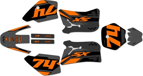 Vista 9 de Graphics Kit for KTM 50SX MINI SX50 (1998-2001) Prestige Series Magenta 9 Mil - Easy Go - Dirt Pit Bike Motorcycle Sticker, Dirtbike Racing Decal