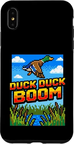 Vista 11 de Funny Duck Hunting Pixel Art Retro Gamer 8-Bit Arcade Boom Caso para iPhone 16