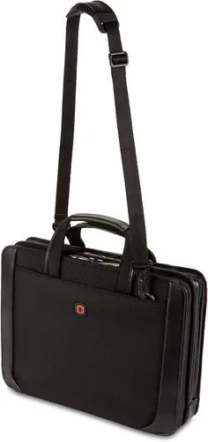 Vista 7 de Wenger Luggage Proxy 601675 - Portafolio de presentación con cremallera, color negro, 14 pulgadas