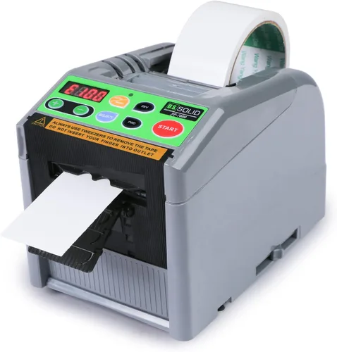 Vista 8 de Dispensador de cinta automática sólida de EE. UU., máquina de corte de cinta eléctrica y cinta, carrete doble, longitud digital 0.197-39.331 in