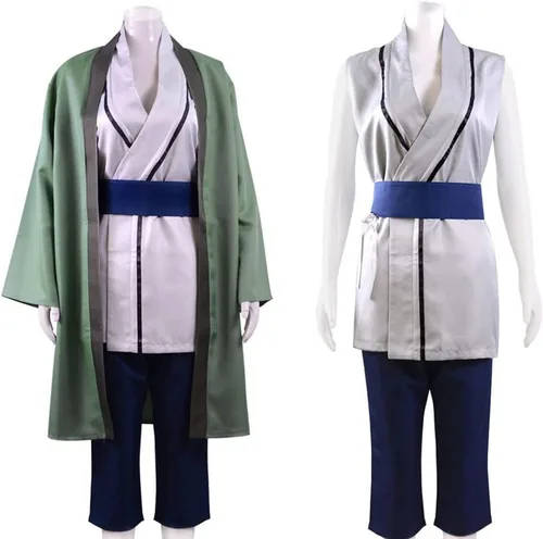 Vista 2 de Disfraz de anime para cosplay, traje de anime kimono con peluca, conjunto completo de Halloween para mujer