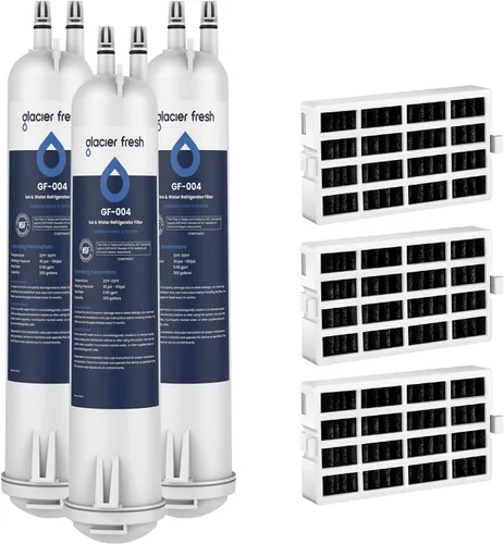 Vista 12 de GLACIER FRESH EDR3RXD1 Filtro de agua para refrigerador, compatible con 4396841, KAD3RXD1, WHR3RXD1, 4396841, 4396710, Filter 3, 46-9083,46-9030