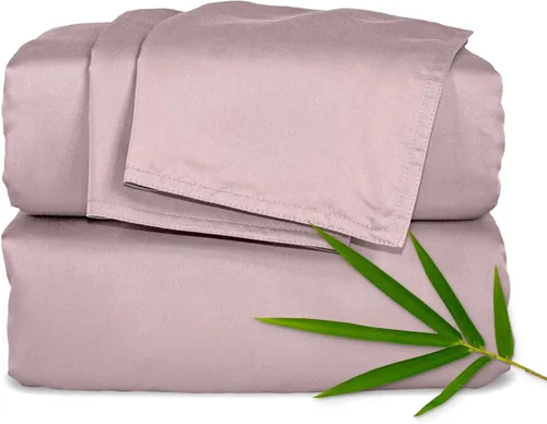 Vista 19 de Pure Bamboo Sábanas Twin, Juego de Sábanas de Cama de Viscosa 100% Orgánica Genuina Derivada de Bambú, Lujosamente Suaves y Refrescantes, Doble