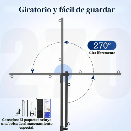 Vista 5 de Pawaboo Brazo de mesa de aseo para perros con abrazadera, soporte ajustable de aseo para perros de 35 pulgadas y dos soportes libres sin sentarse